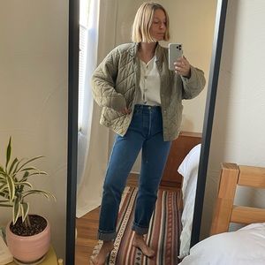 Z Supply Maya Quilted Jacket Washed Olive